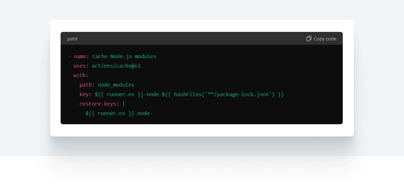 ChatGPT Recommendation on Improving Build Time