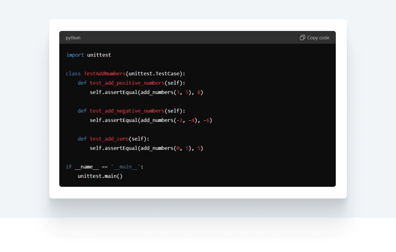 Unit Test Generated by ChatGPT